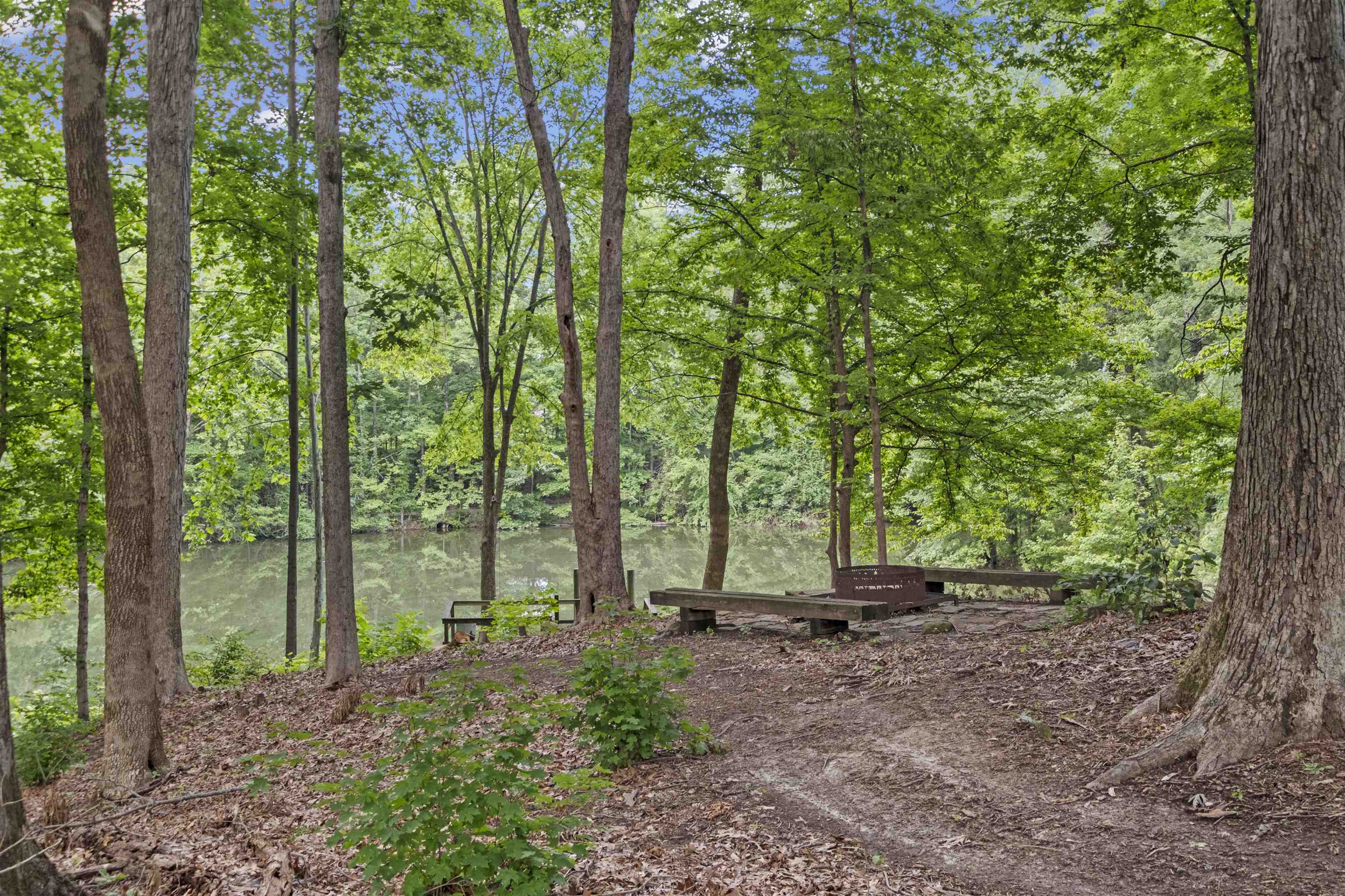 3601 Marshall Road Munford, TN 38058 - Photo 8 of 35 Wooded lakefront setting featuring mature trees, a natural ground cover, and a tranquil body of water