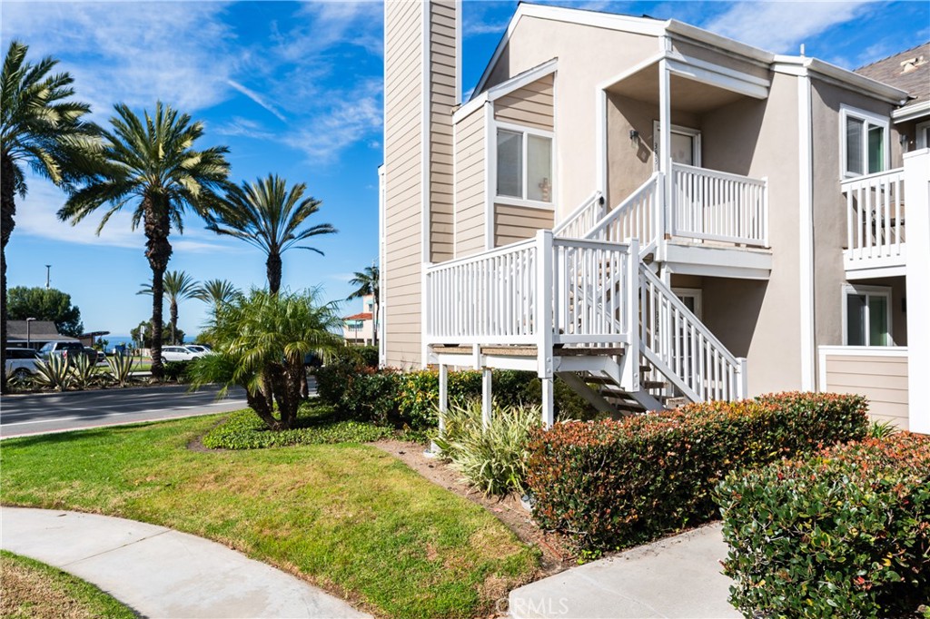 a house with palm tree in front of it