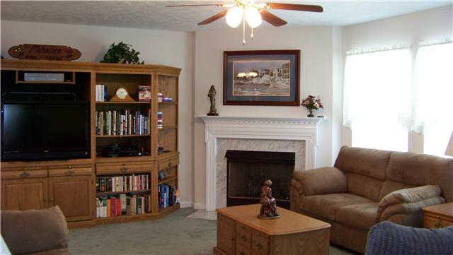 1016 Fulman Road Hendersonville, TN 37075 - Photo 6 of 14 The gas log fireplace in the den could easily be changed back to a wood burning fireplace. You can access the backyard and patio from the den.