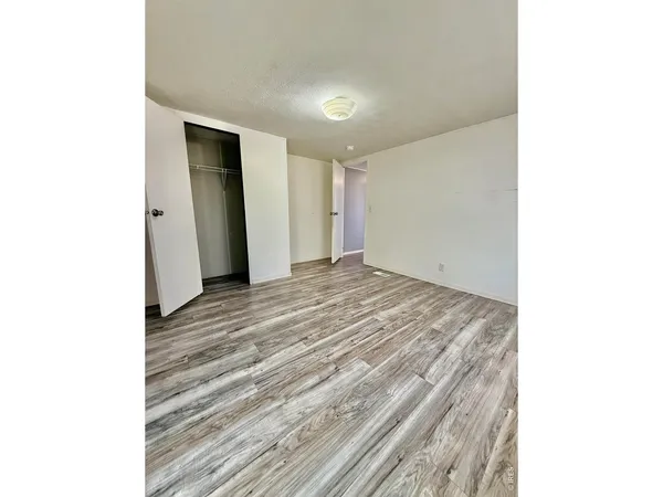 a view of a room with an empty space