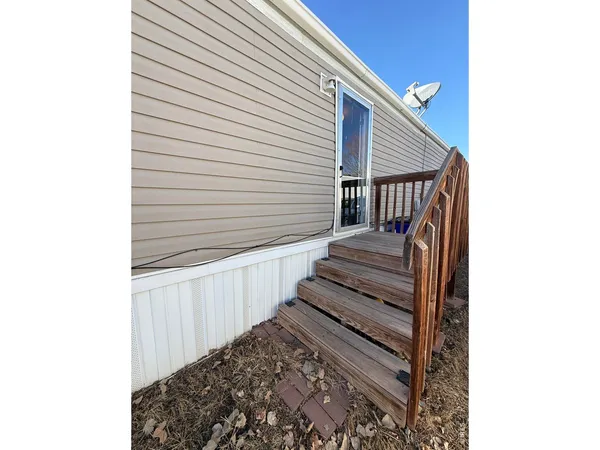 a view of a stairs and an entrance