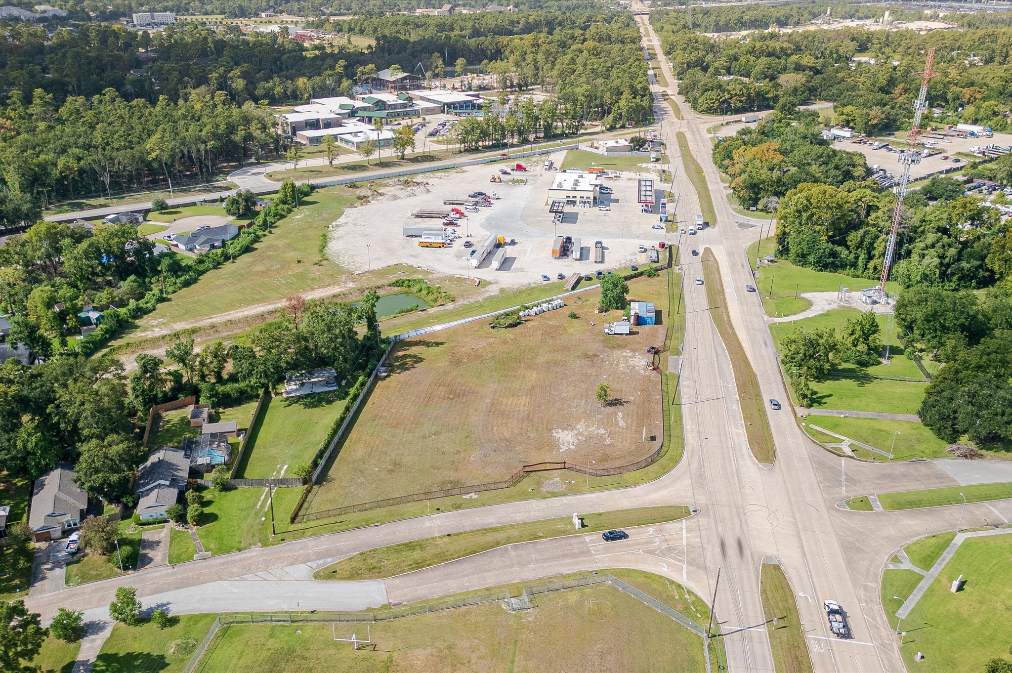 16030 Old Humble Road Humble, TX 77396 - Photo 8 of 17 an aerial view of residential houses with outdoor space