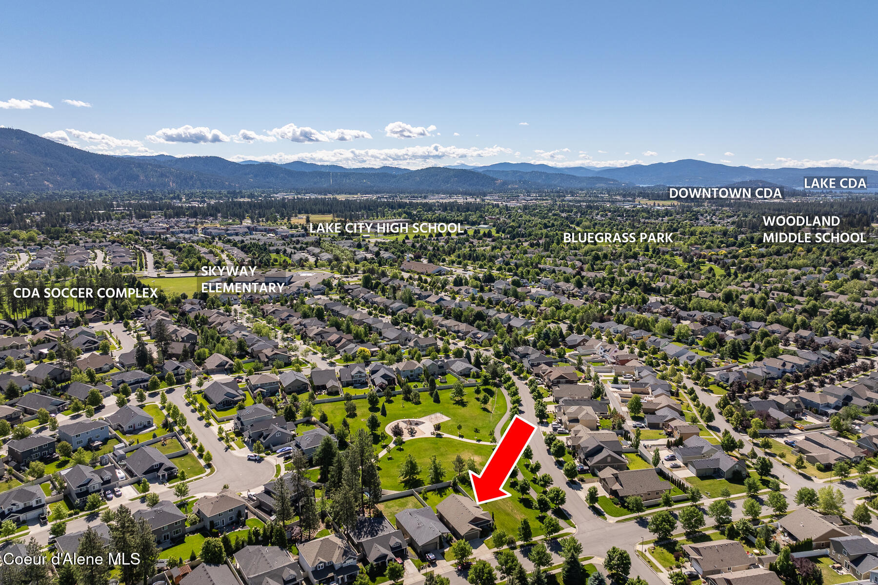6796 Cornwall Street Coeur D'Alene, ID 83815 - Photo 4 of 34 Aerial_6796NCornwallSt-3_Labeled