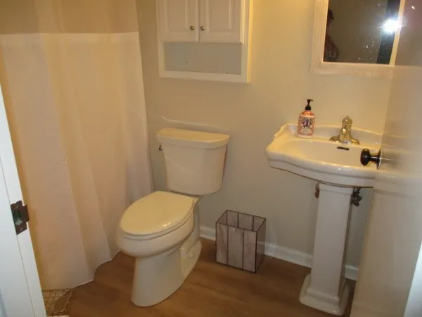 a bathroom with a sink and a toilet