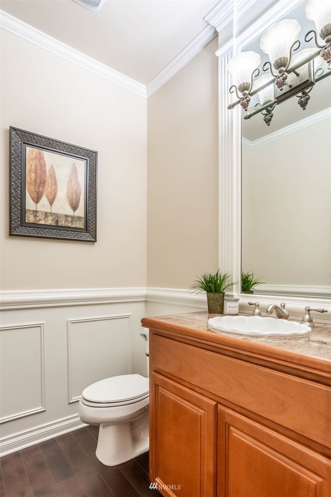 1903 240th Place Southeast Bothell, WA 98021 - Photo 20 of 36 a bathroom with a toilet a sink and a mirror
