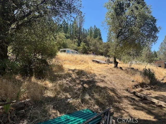a view of snow on a field