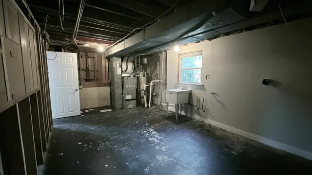 a view of a storage & utility room