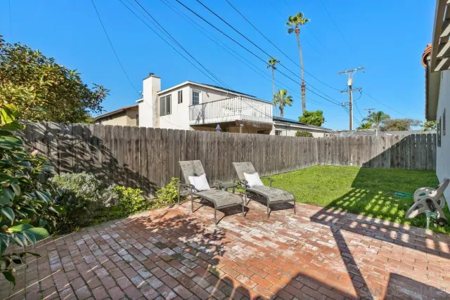 a view of outdoor space with seating space