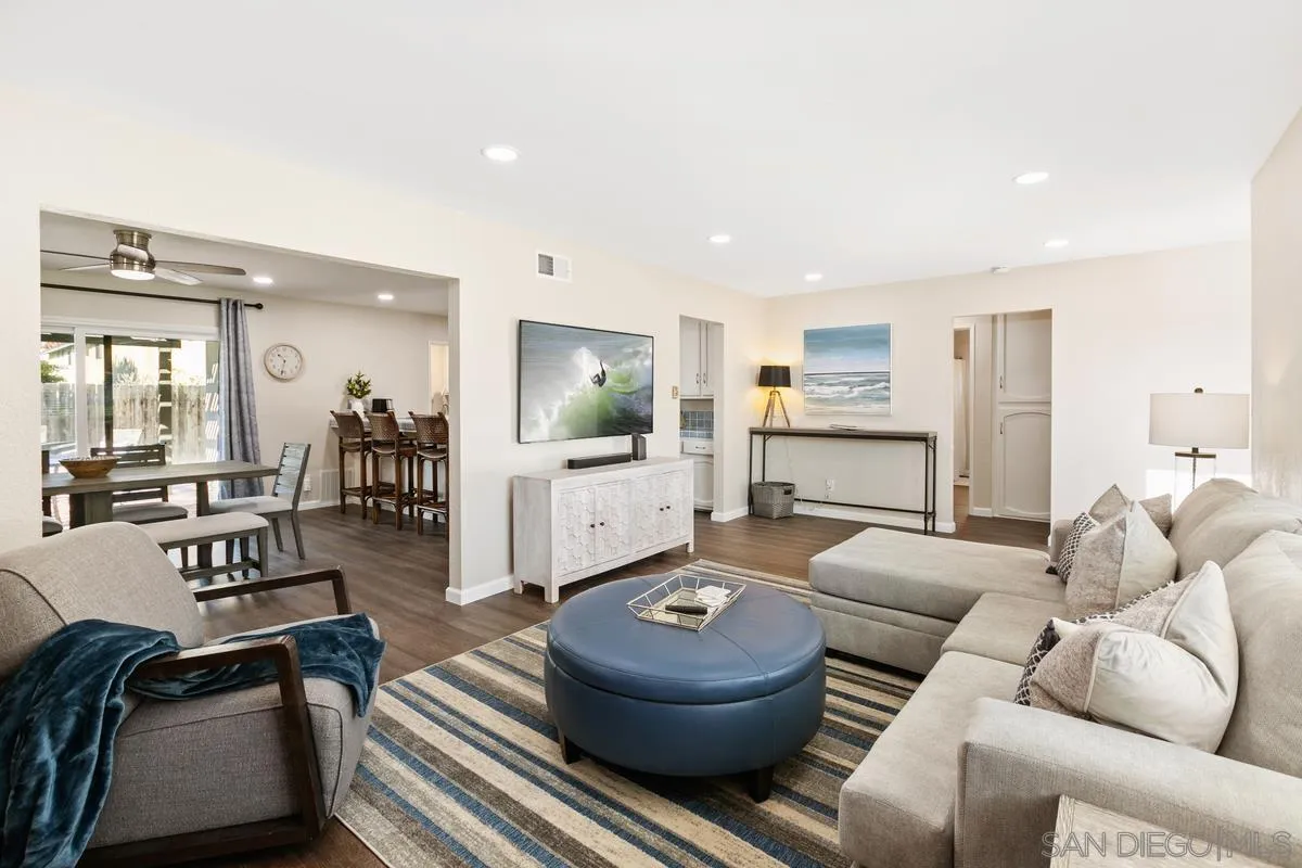644 Silver Strand Boulevard Imperial Beach, CA 91932 - Photo 5 of 19 a living room with furniture and a flat screen tv