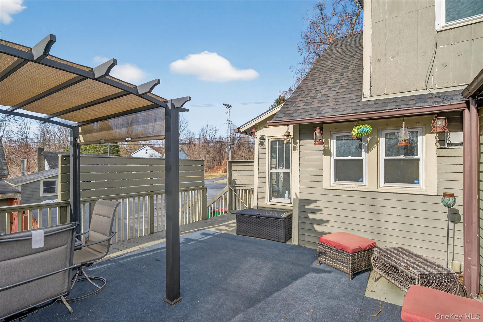 506 Plattekill Ardonia Road Wallkill, NY 12589 - Photo 36 of 44 a view of a patio with a table and chairs