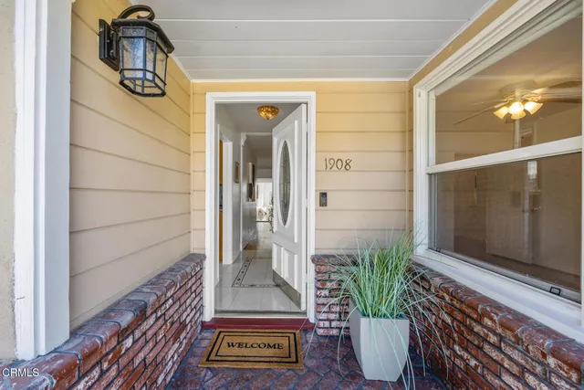 a view of front door