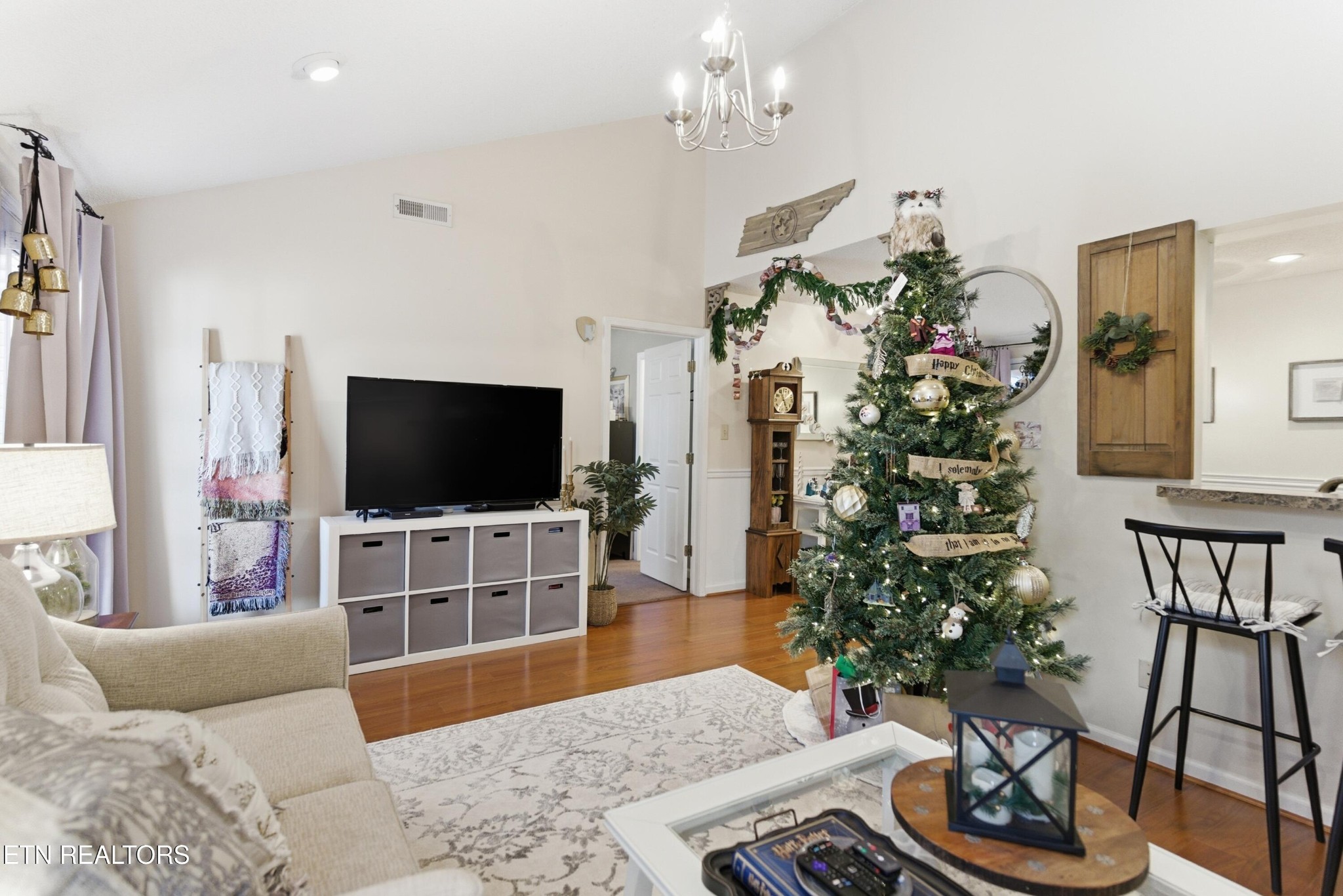 8009 Chambord Way Powell, TN 37849 - Photo 9 of 32 a living room with furniture and a flat screen tv