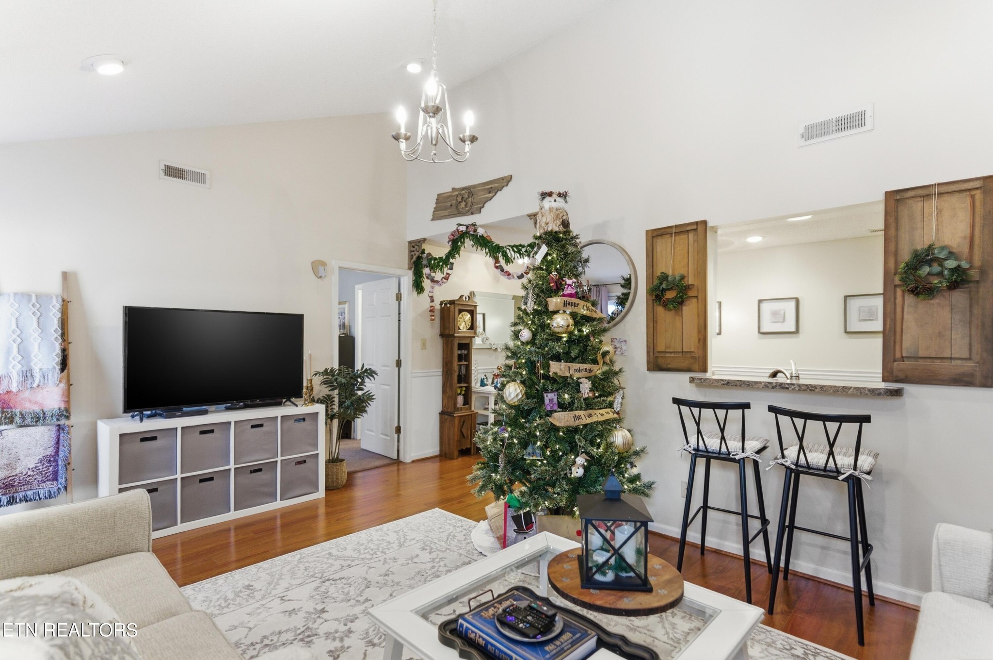 8009 Chambord Way Powell, TN 37849 - Photo 10 of 32 a living room with furniture and a flat screen tv