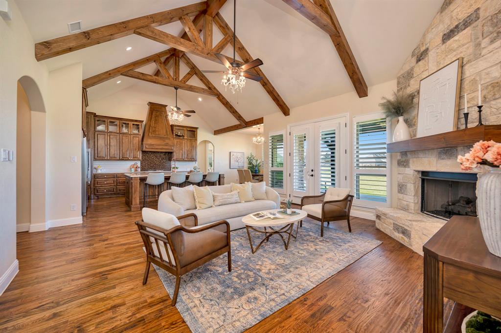 3800 Ridge Point Drive Northlake, TX 76226 - Photo 14 of 39 a living room with furniture or fireplace and a wooden floor
