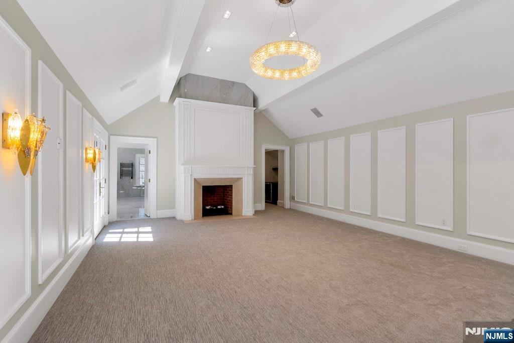4 Duck Pond Road Alpine, NJ 07620 - Photo 25 of 35 a view of an empty room with a fireplace and a window