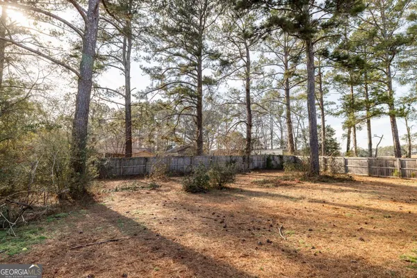 a backyard of a house