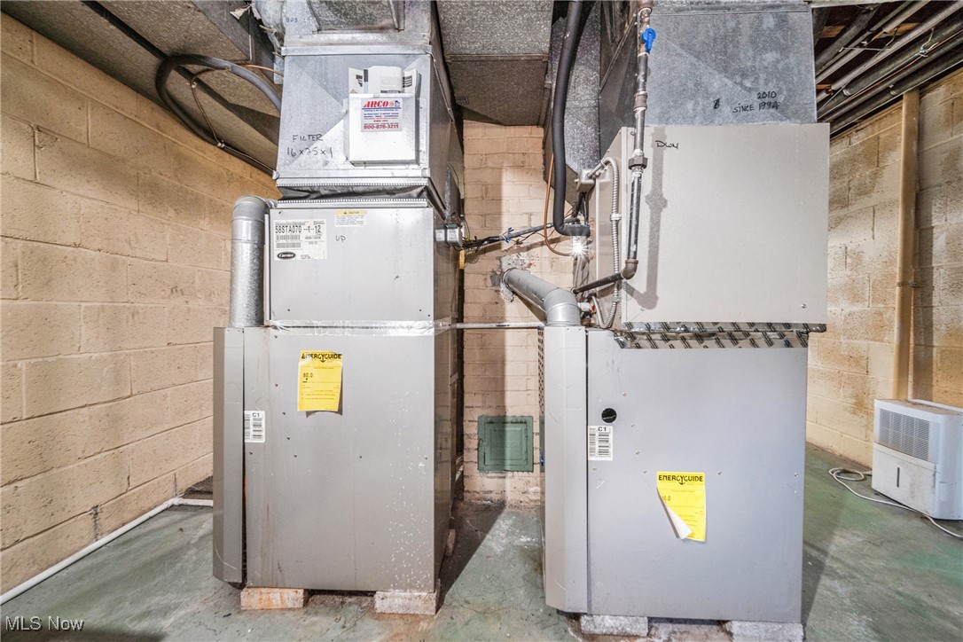 2307 Noble Road Cleveland, OH 44121 - Photo 22 of 29 Utility room with heating unit