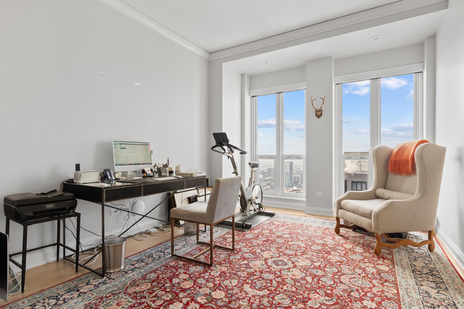 11 East Walton Street, Unit 4802 Chicago, IL 60611 - Photo 39 of 47 a living room with furniture and a rug