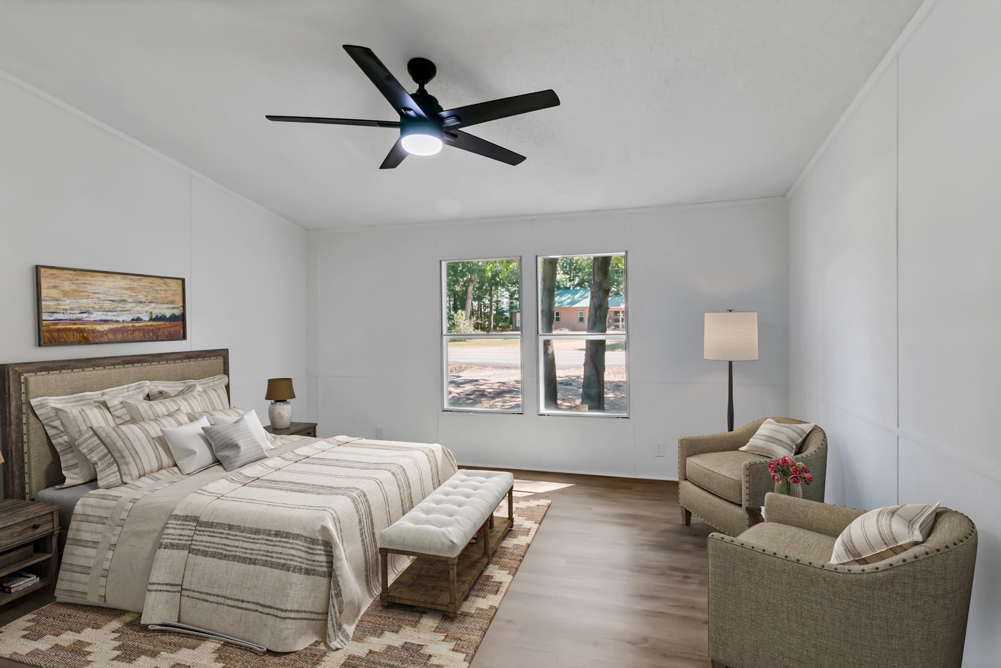 326 Highway 232 Dover, TN 37058 - Photo 5 of 38 a bedroom with furniture and a large window