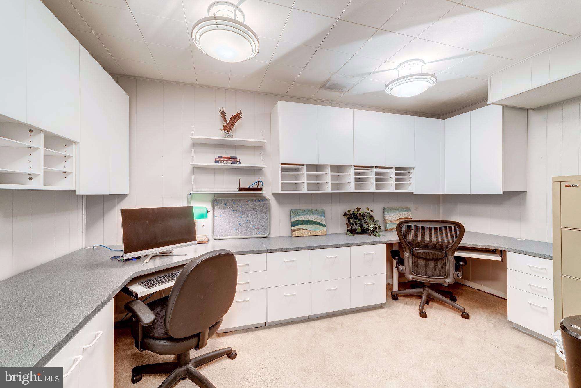 6011 Queenston Street Springfield, VA 22152 - Photo 43 of 57 Custom basement office by Techline