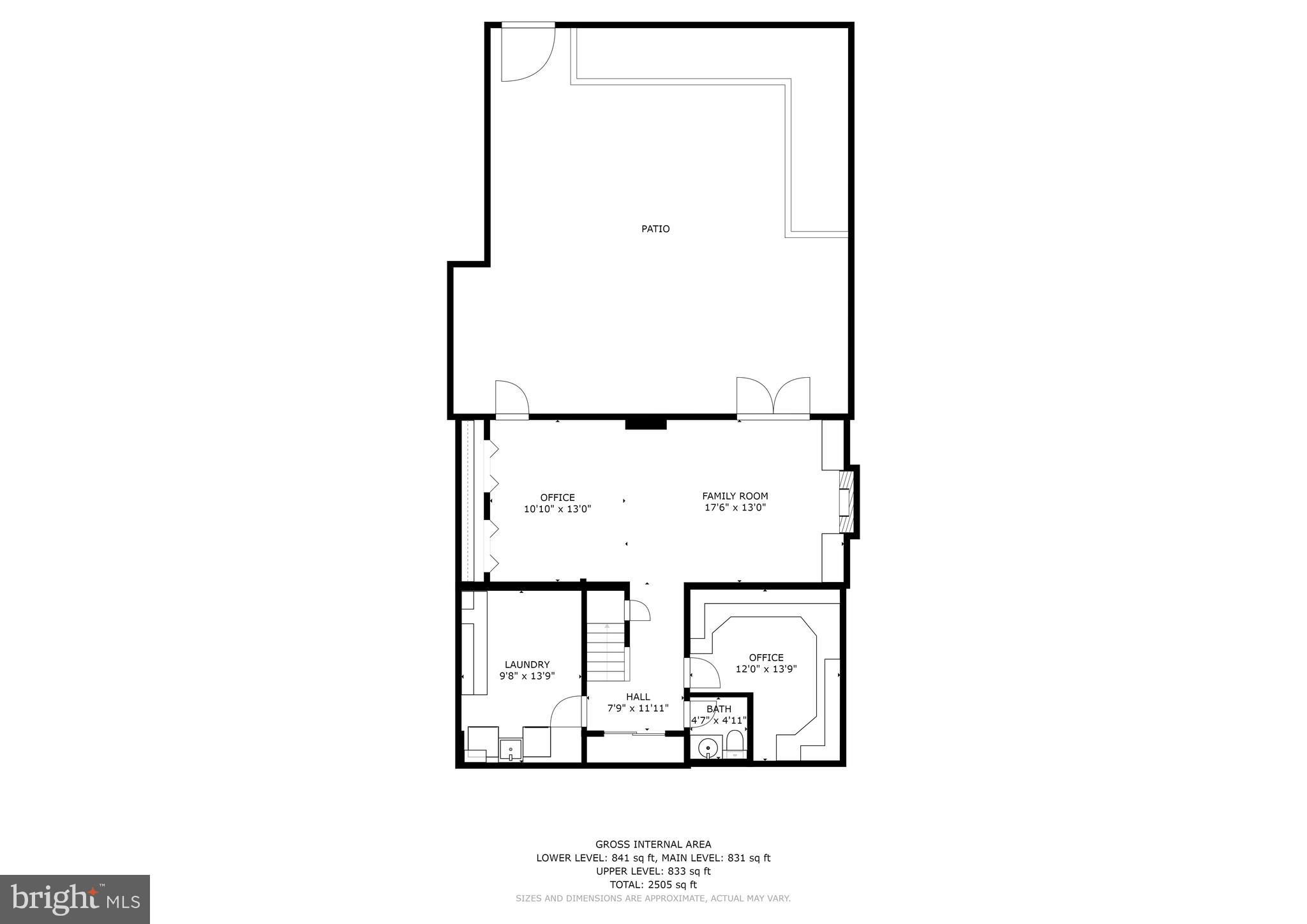 6011 Queenston Street Springfield, VA 22152 - Photo 57 of 57 Lower Level Floorplan