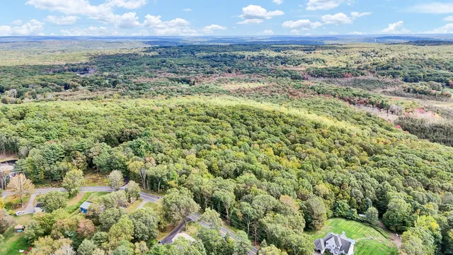 a view of an outdoor space and mountain view