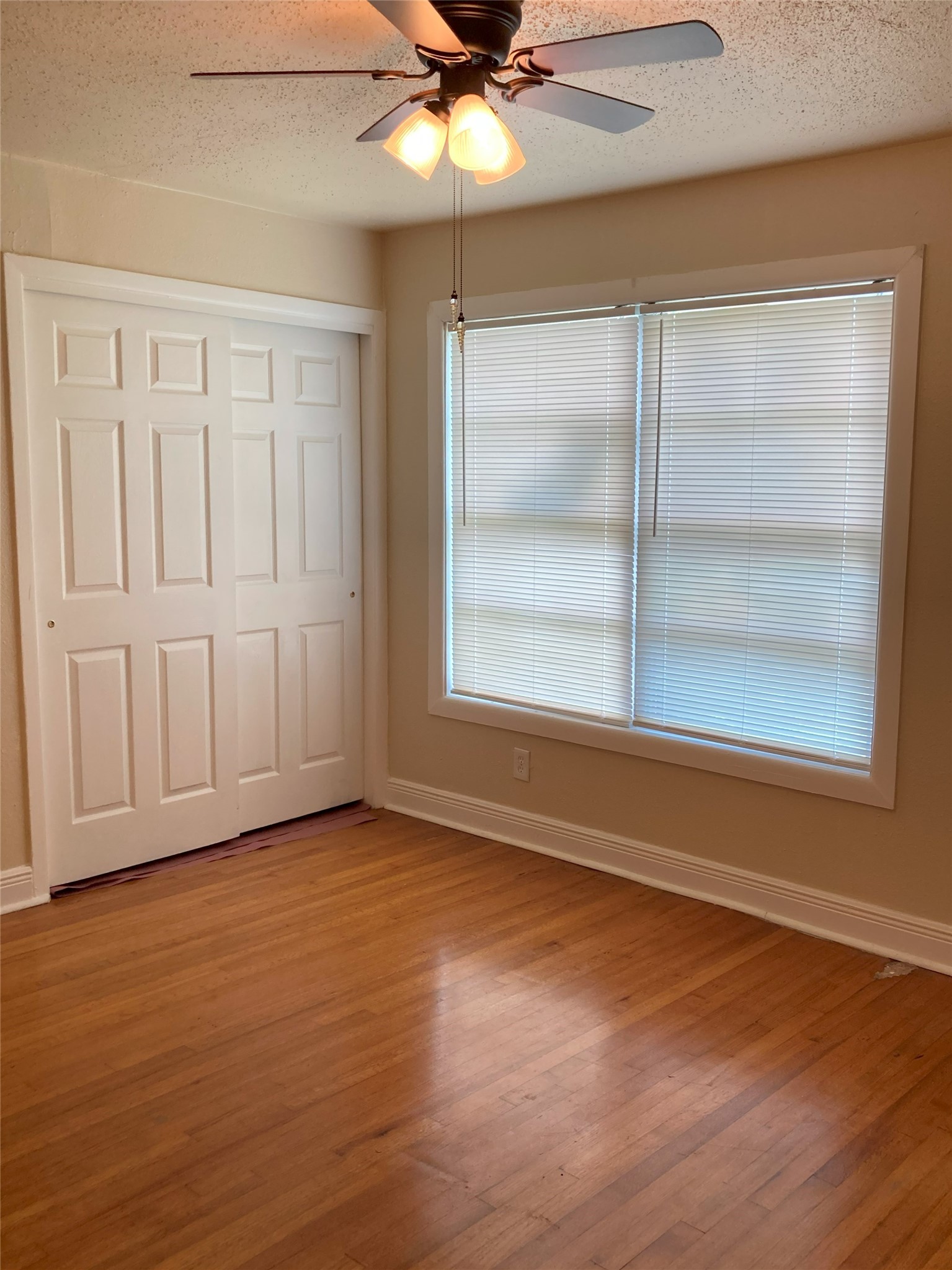 1202 Dunstan Road Pasadena, TX 77502 - Photo 21 of 24 Primary bedroom at the back right with hardwood floors and plenty of light.