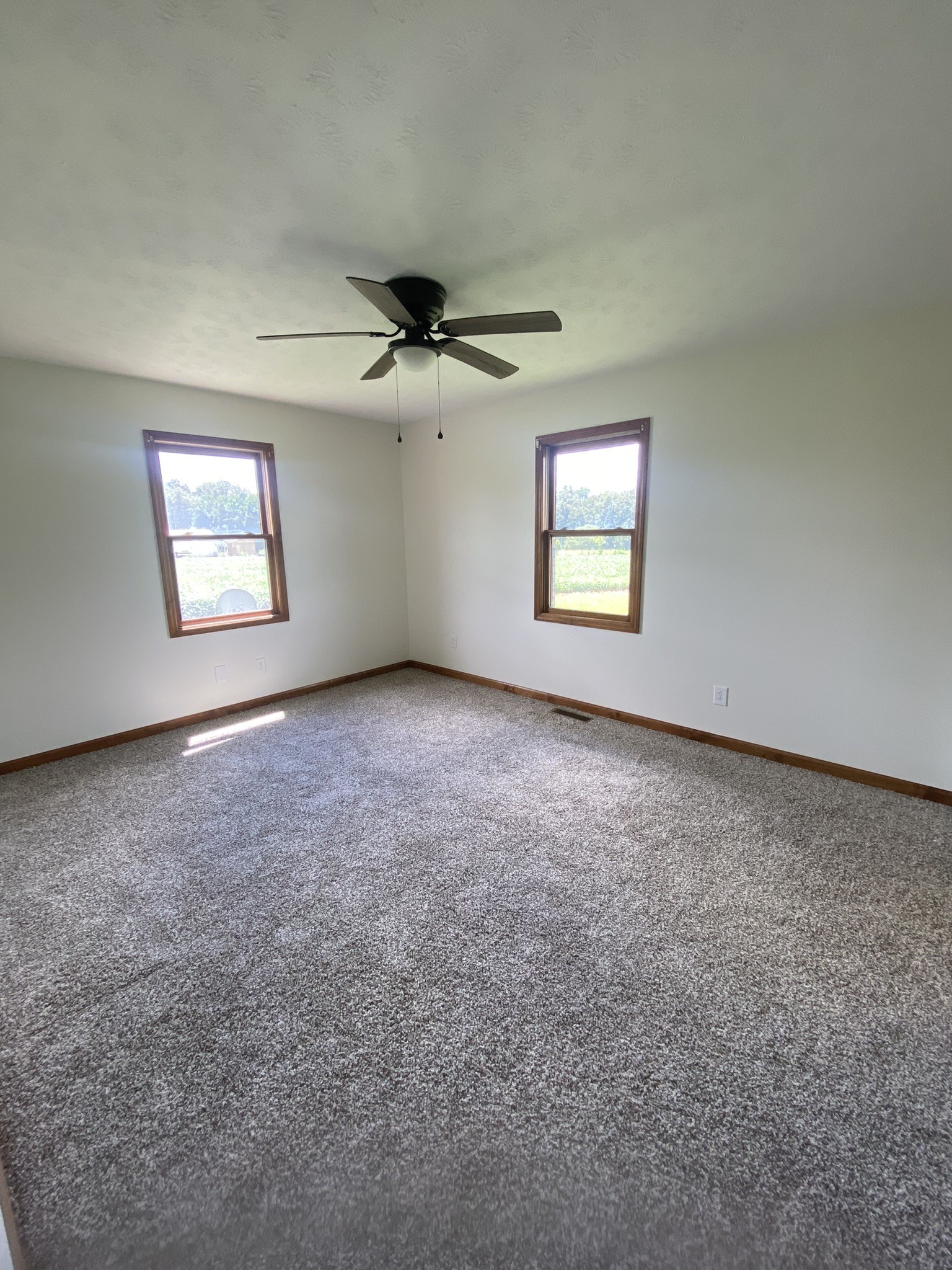 1239 Caney Branch Road Morrison, TN 37357 - Photo 8 of 19 an empty room with windows and ceiling fan