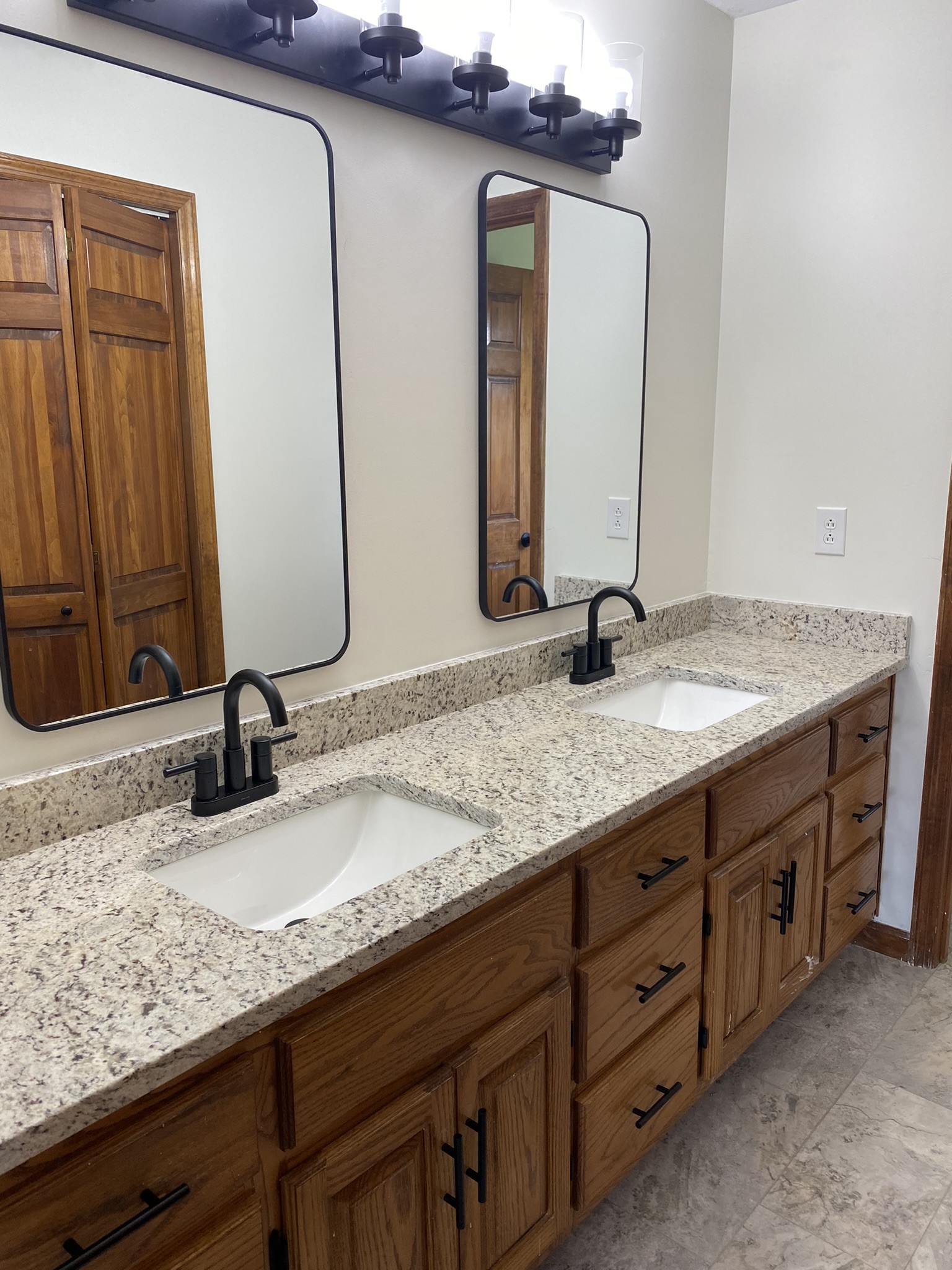 1239 Caney Branch Road Morrison, TN 37357 - Photo 9 of 19 a bathroom with a granite countertop sink and a mirror