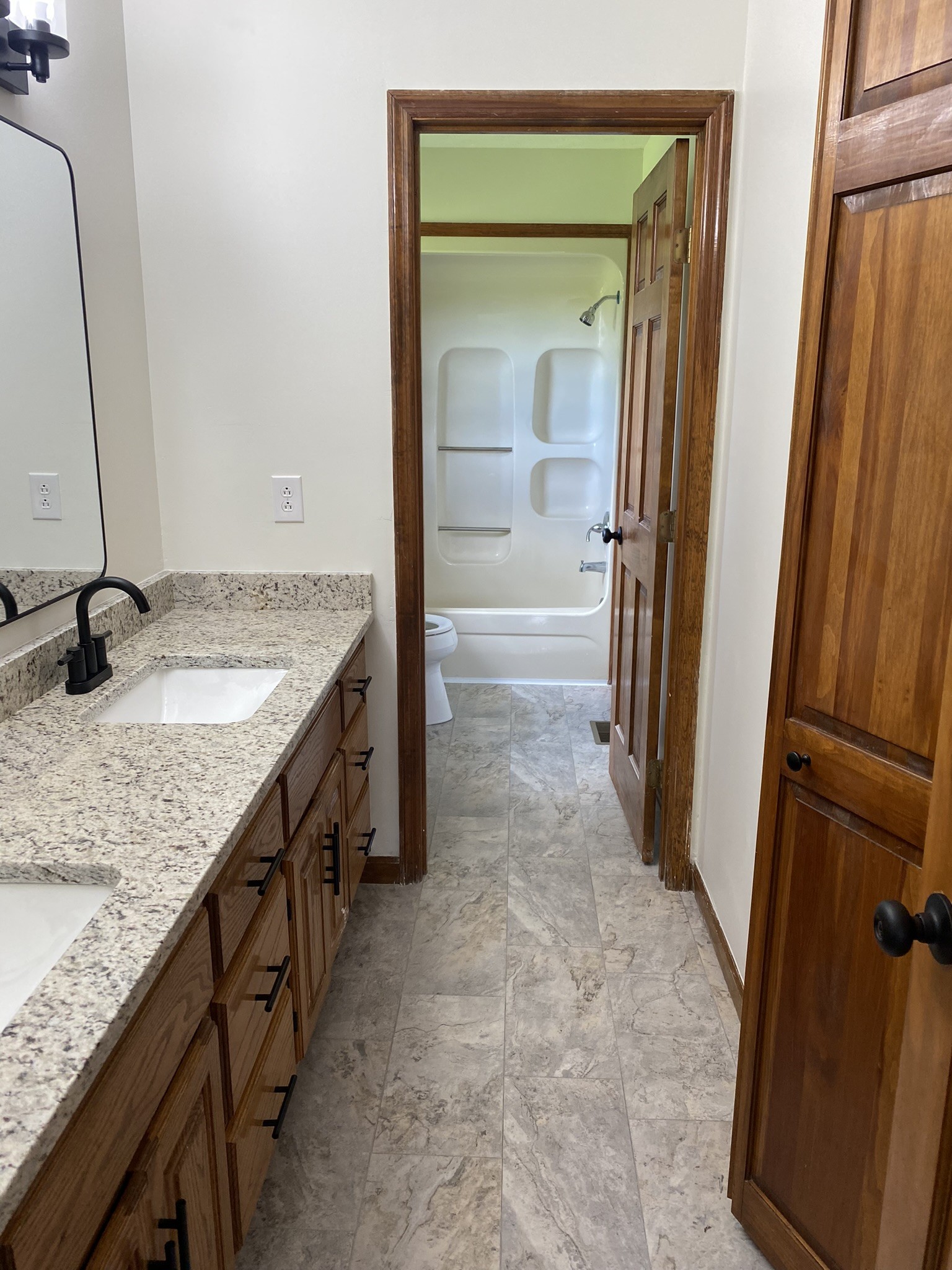 1239 Caney Branch Road Morrison, TN 37357 - Photo 10 of 19 a bathroom with a granite countertop sink and a mirror