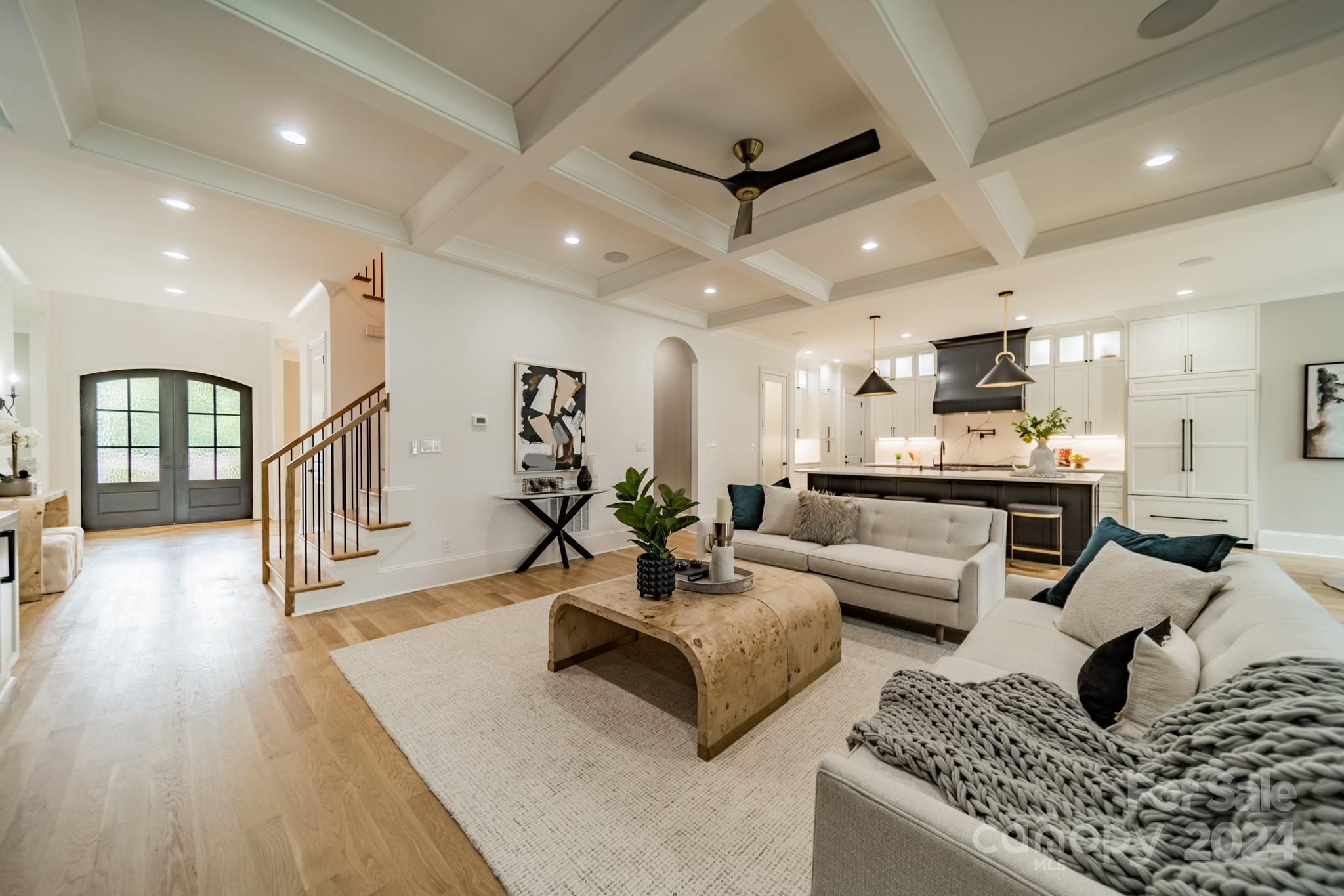 4428 Carmel Road Charlotte, NC 28226 - Photo 19 of 48 a living room with furniture and wooden floor