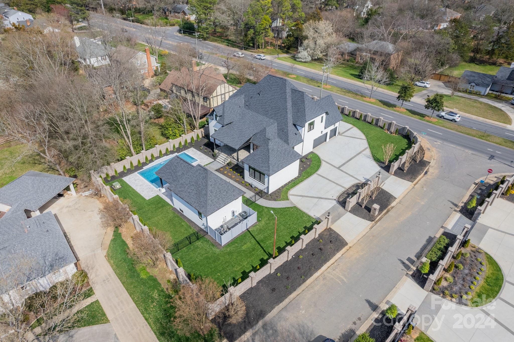 4428 Carmel Road Charlotte, NC 28226 - Photo 3 of 48 an aerial view of a house with outdoor space
