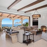 a outdoor living space with furniture