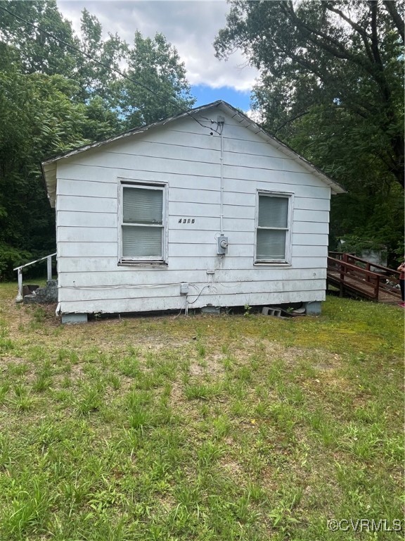 4310 Mt Sinai Road Prince George, VA 23875 - Photo 1 of 5 Back of house featuring a lawn