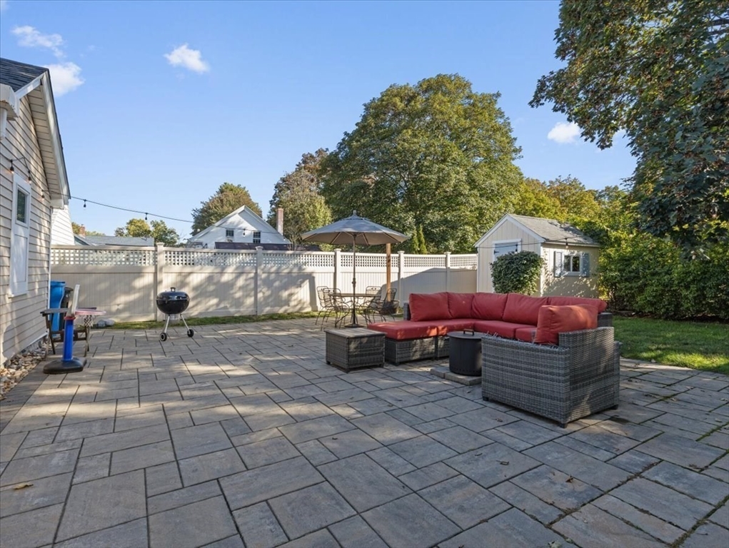 9 John Street Waltham, MA 02453 - Photo 38 of 43 a view of a terrace with furniture