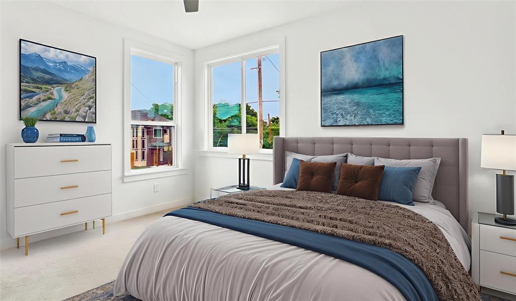 3311 Rutz Street Dallas, TX 75212 - Photo 2 of 21 a bedroom with a bed and a window