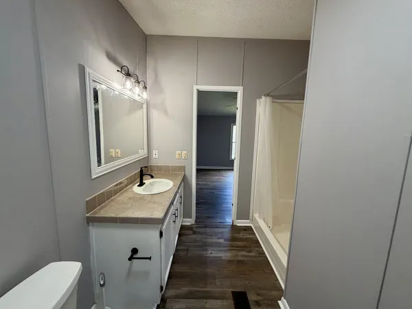 a backyard of a house