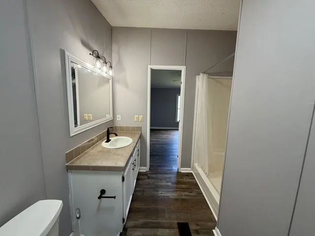 a backyard of a house