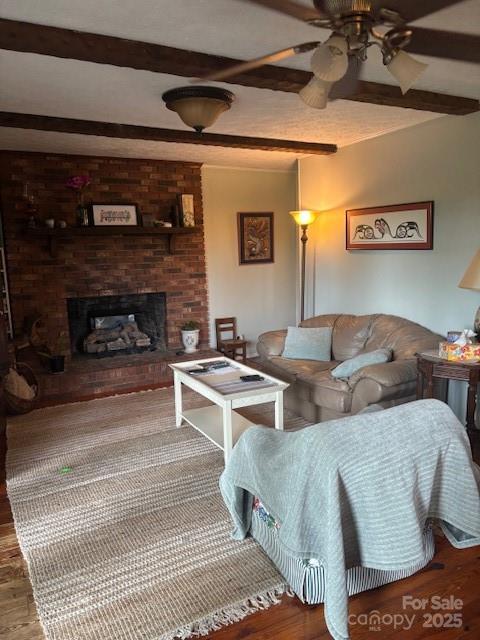 2491 Watts Street Morganton, NC 28655 - Photo 2 of 15 a living room with furniture and a fireplace