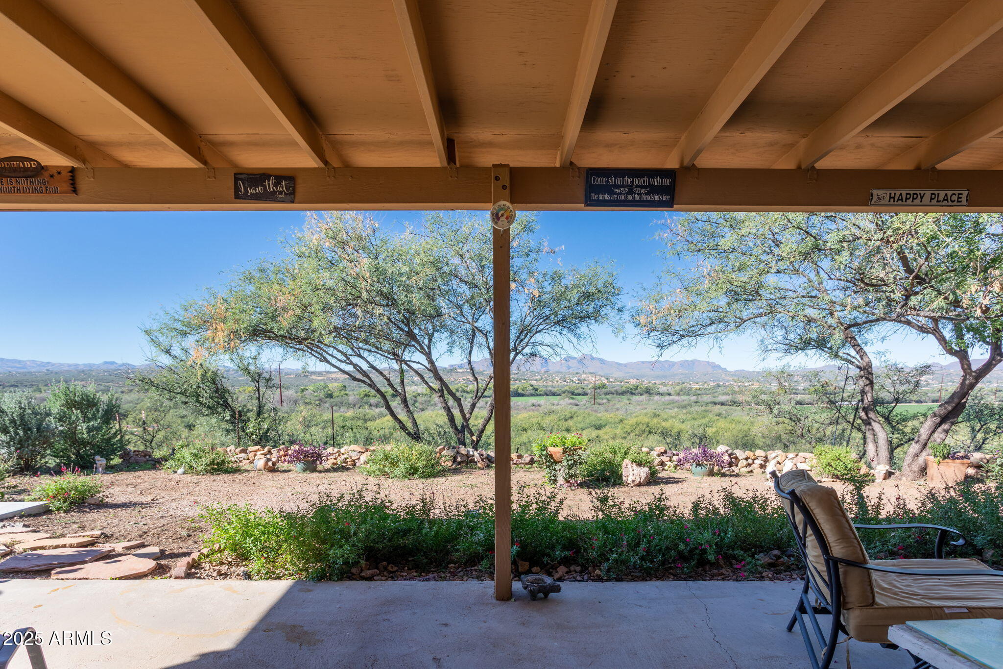 418 Cancun Court Rio Rico, AZ 85648 - Photo 34 of 36 a view of a backyard with large trees