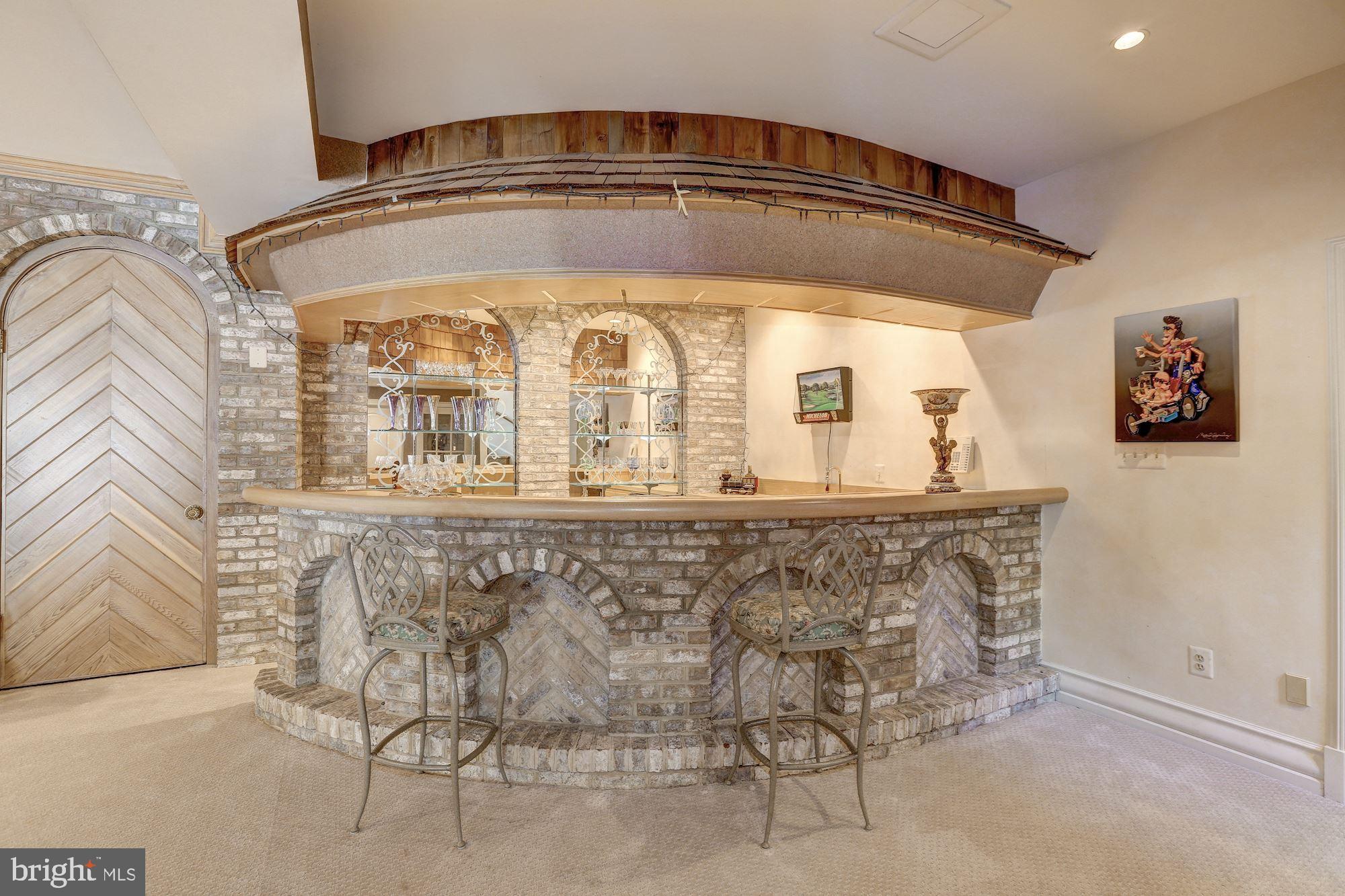 9511 River Road Potomac, MD 20854 - Photo 33 of 48 Lower Level Entertaining Bar