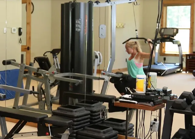 a view of a golf course with a lake