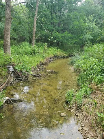 a view of a garden from a balcony
