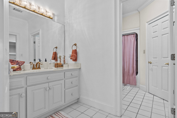 2115 Cumberland Lane Albany, GA 31707 - Photo 18 of 47 a bathroom with a sink a mirror and a shower