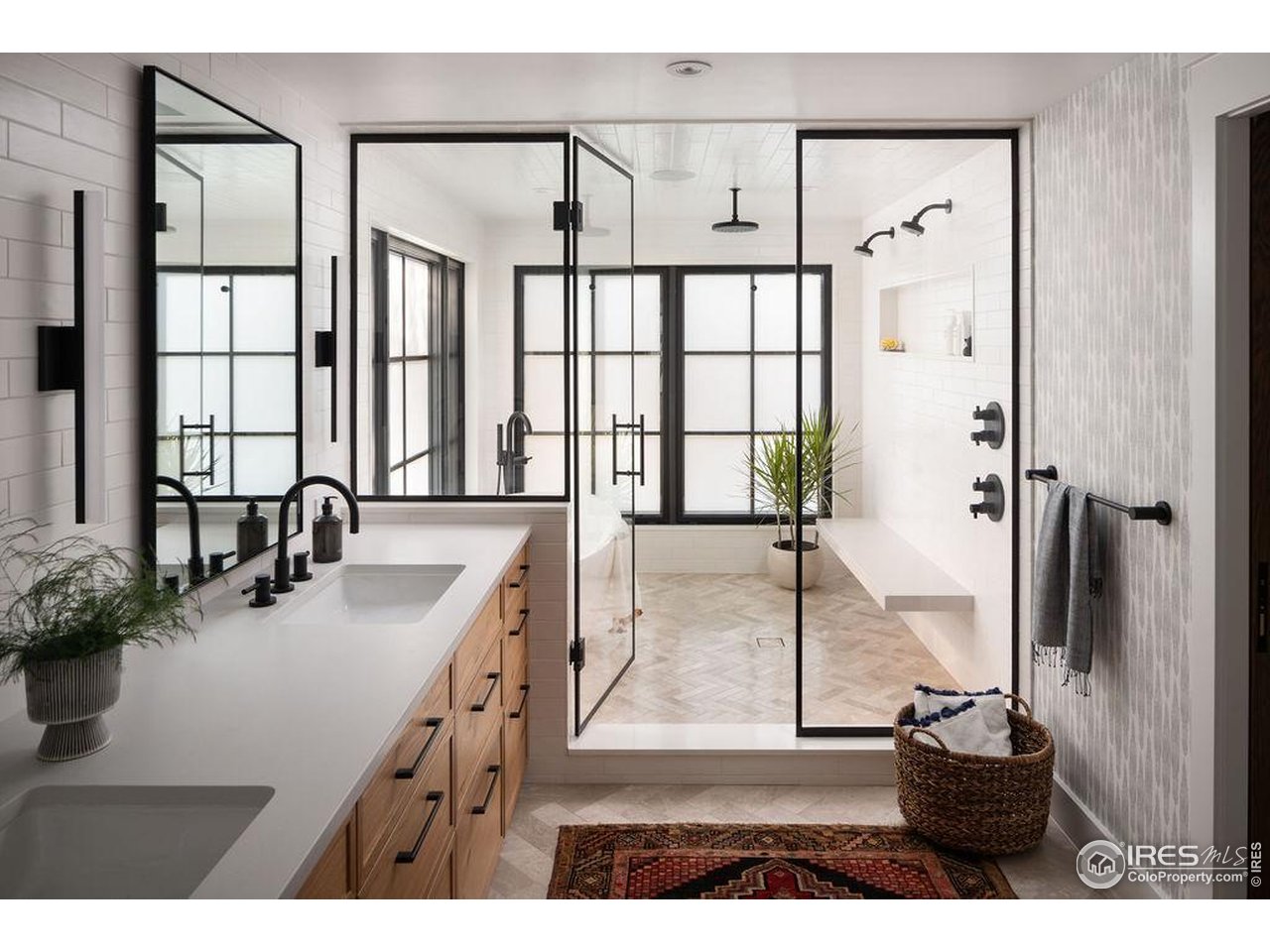 2828 4th Street Boulder, CO 80304 - Photo 14 of 30 a bathroom with a tub sink vanity and mirror