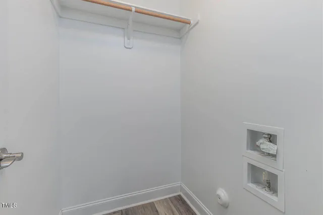 a view of a room with rack on the wall