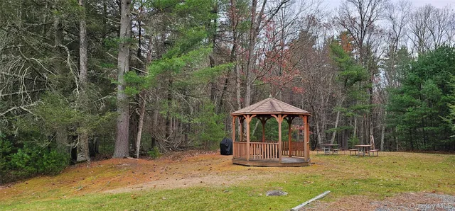 a view of outdoor space with seating