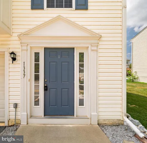 a front view of a house