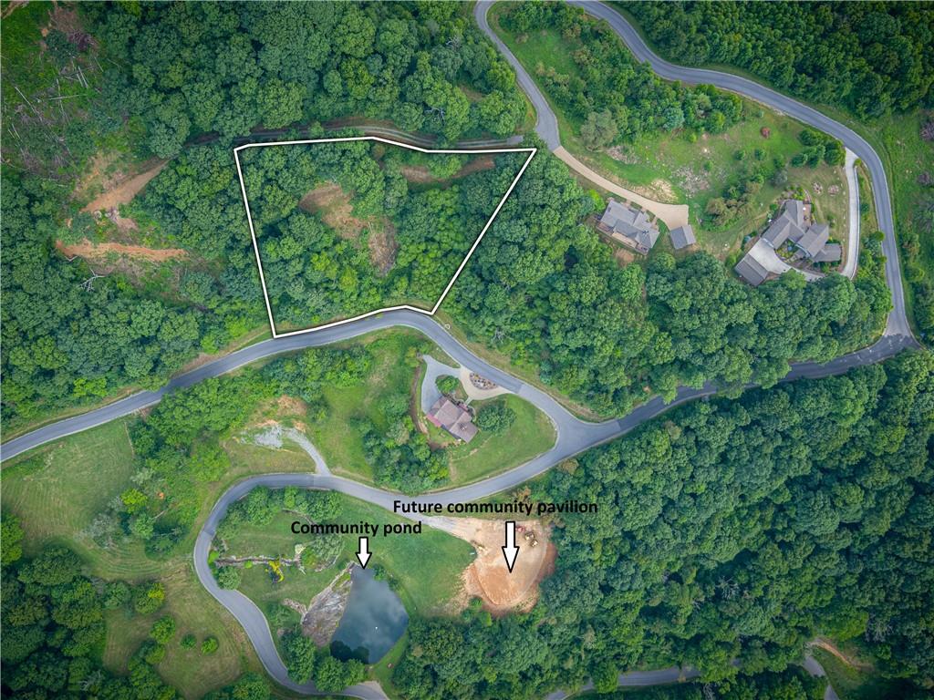0 Pathways Trail, Unit 87 Waynesville, NC 28785 - Photo 5 of 24 an aerial view of a house with a swimming pool