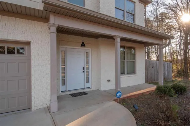 a view of a house with a outdoor space